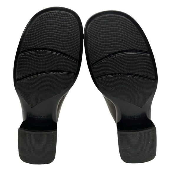 LIZ CLAIBORNE Flex Women's Brown Leather Slip On Mule, Closed Toe 9 Medium - Picture 10 of 11